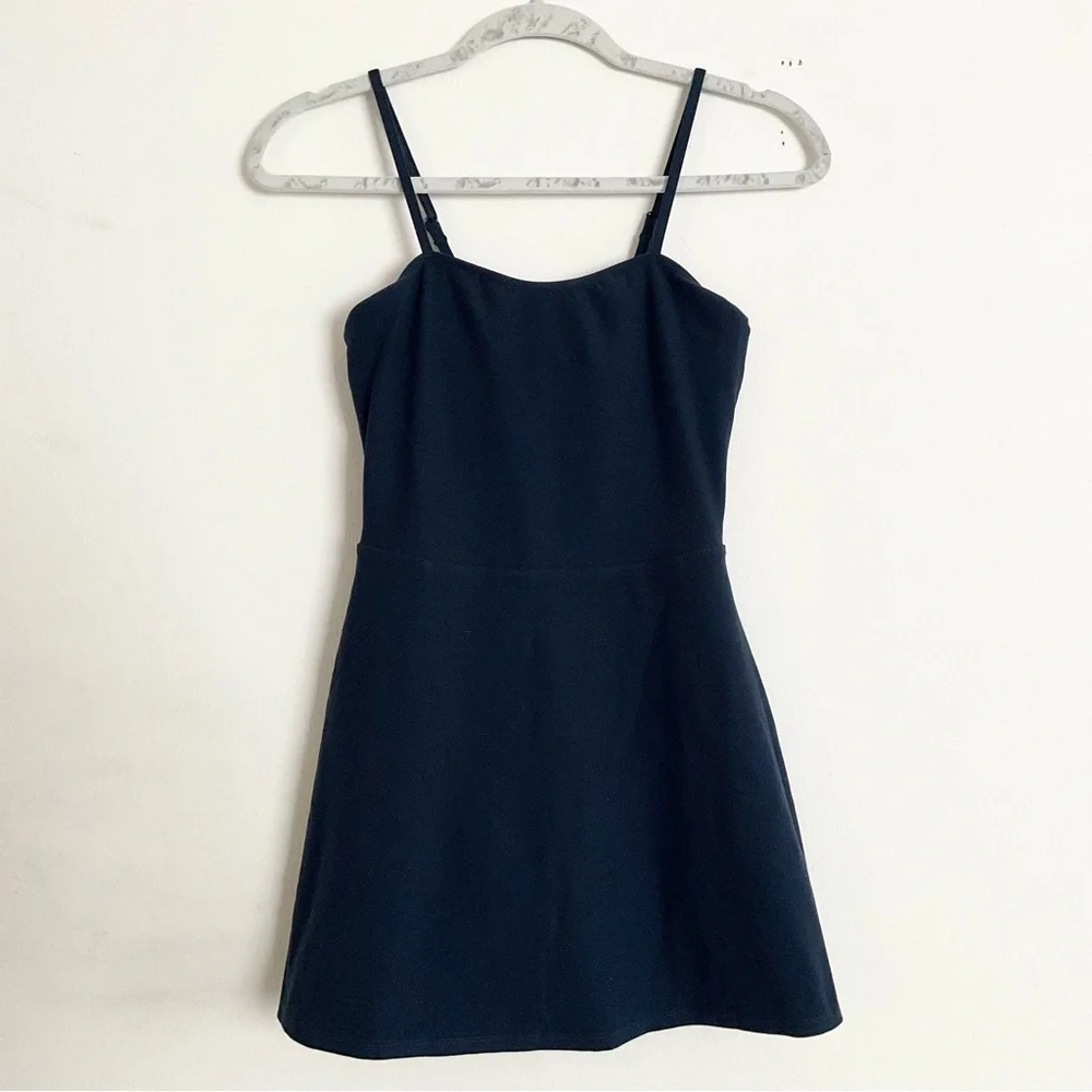 Alo Yoga Alosoft Courtside Tennis Dress Navy XS